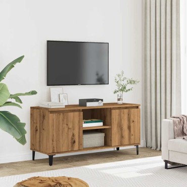 vidaXL Έπιπλο Τηλεόρασης Αρτισιανή Δρυς 102x35x50cm από Επεξεργ. Ξύλο
