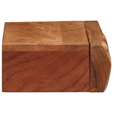 vidaXL Ράφια Τοίχου 2 τεμ. 40x17x8cm από Μασίφ Ξύλο Ακακίας