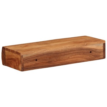 vidaXL Ράφια Τοίχου 2 τεμ. 40x17x8cm από Μασίφ Ξύλο Ακακίας
