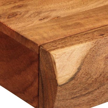 vidaXL Ράφια Τοίχου 2 τεμ. 40x17x8cm από Μασίφ Ξύλο Ακακίας