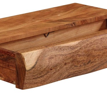 vidaXL Ράφια Τοίχου 2 τεμ. 40x17x8cm από Μασίφ Ξύλο Ακακίας