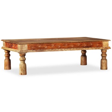 vidaXL Τραπεζάκι Σαλονιού 110x60x38cm Ξύλο Ακακίας/Μασίφ Ξύλο Μάνγκο 1 τεμ.