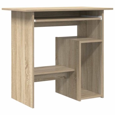 vidaXL Γραφείο Χρώμα Sonoma Δρυς 80x45x74cm από Επεξ. Ξύλο 1 τεμ.