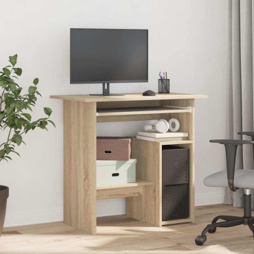 vidaXL Γραφείο Χρώμα Sonoma Δρυς 80x45x74cm από Επεξ. Ξύλο 1 τεμ.