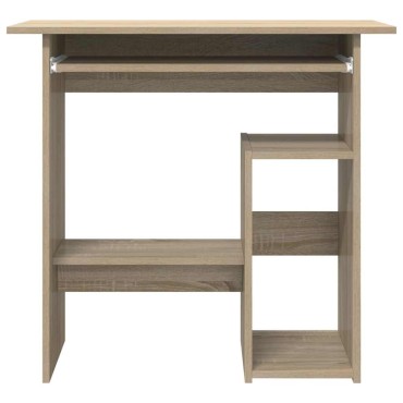 vidaXL Γραφείο Χρώμα Sonoma Δρυς 80x45x74cm από Επεξ. Ξύλο 1 τεμ.
