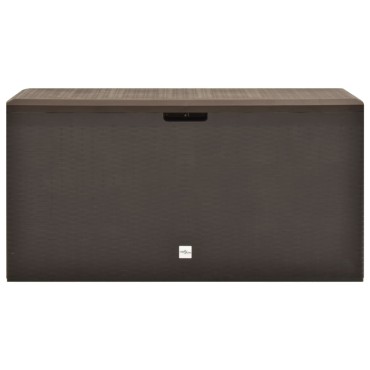 vidaXL Μπαούλο Αποθήκευσης Κήπου Καφέ 114x47x60cm 1 τεμ.