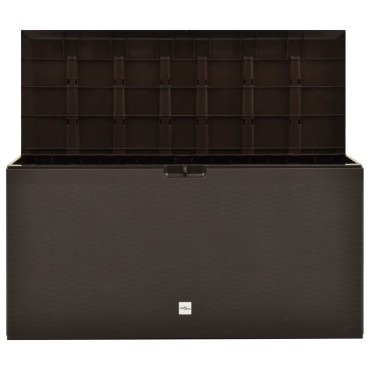 vidaXL Μπαούλο Αποθήκευσης Κήπου Καφέ 114x47x60cm 1 τεμ.