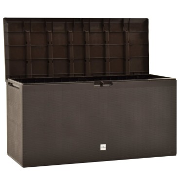 vidaXL Μπαούλο Αποθήκευσης Κήπου Καφέ 114x47x60cm 1 τεμ.