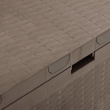 vidaXL Μπαούλο Αποθήκευσης Κήπου Καφέ 114x47x60cm 1 τεμ.