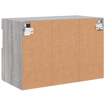 vidaXL Έπιπλο Τοίχου Τηλεόρασης με LED Γκρι Sonoma 60x30x40cm