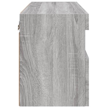 vidaXL Έπιπλο Τοίχου Τηλεόρασης με LED Γκρι Sonoma 60x30x40cm
