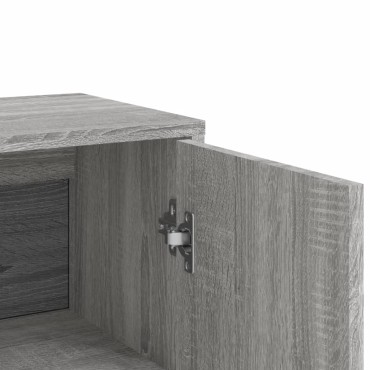 vidaXL Βοηθητικά Ντουλάπια 2 τεμ. Γκρι Sonoma 60x31x84cm Επεξ. Ξύλο