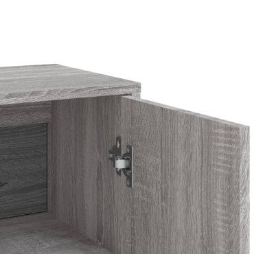 vidaXL Βοηθητικά Ντουλάπια 3 τεμ. Γκρι Sonoma 60x31x84cm Επεξ. Ξύλο