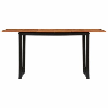 vidaXL Τραπεζαρία 160x80x75cm από Μασίφ Ξύλο Ακακίας 1 τεμ.