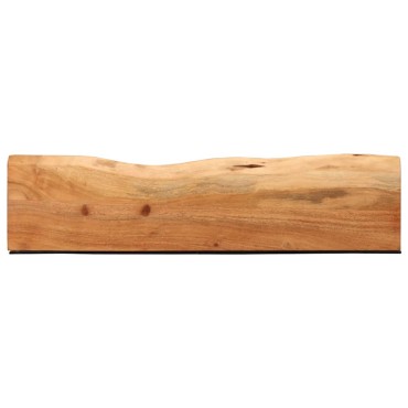 vidaXL Ράφια Τοίχου 2 τεμ. 80x20x3,5cm από Μασίφ Ξύλο Ακακίας