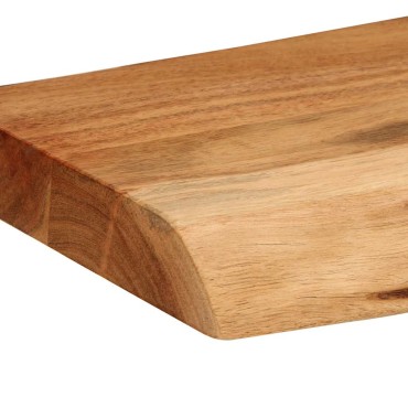 vidaXL Ράφια Τοίχου 2 τεμ. 80x20x3,5cm από Μασίφ Ξύλο Ακακίας