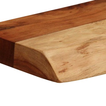 vidaXL Ράφια Τοίχου 2 τεμ. 40x20x3,5cm από Μασίφ Ξύλο Ακακίας