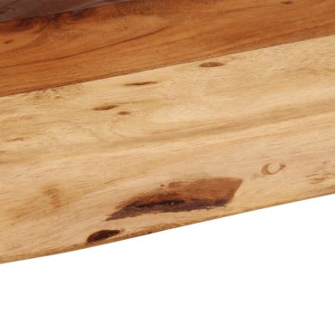 vidaXL Ράφια Τοίχου 2 τεμ. 40x20x3,5cm από Μασίφ Ξύλο Ακακίας