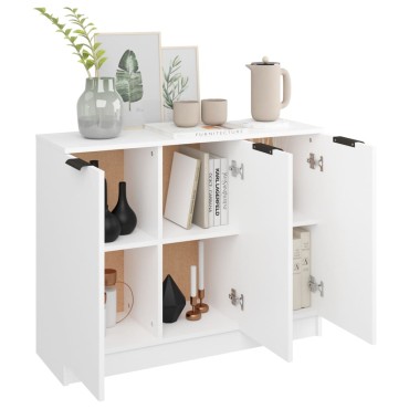 vidaXL Συρταριέρα Λευκή 90,5x30x70cm από Επεξεργασμένο Ξύλο 1 τεμ.