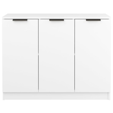vidaXL Συρταριέρα Λευκή 90,5x30x70cm από Επεξεργασμένο Ξύλο 1 τεμ.