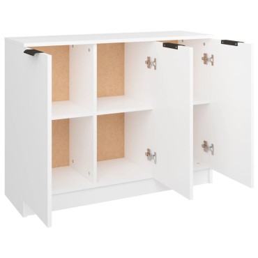 vidaXL Συρταριέρα Λευκή 90,5x30x70cm από Επεξεργασμένο Ξύλο 1 τεμ.