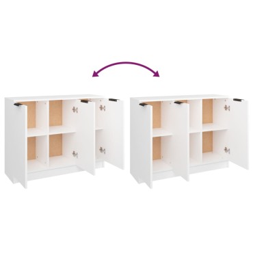 vidaXL Συρταριέρα Λευκή 90,5x30x70cm από Επεξεργασμένο Ξύλο 1 τεμ.