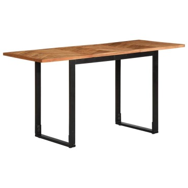 vidaXL Τραπεζαρία 140x70x75cm από Μασίφ Ξύλο Ακακίας 1 τεμ.
