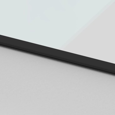 vidaXL Συρόμενη πόρτα με σετ υλικού 76x205 cm από γυαλί&Αλουμίνιο