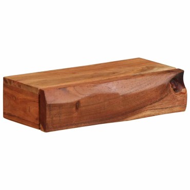 vidaXL Ράφια Τοίχου 2 τεμ. 30x17x8cm από Μασίφ Ξύλο Ακακίας