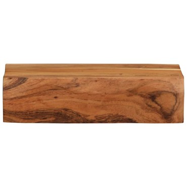 vidaXL Ράφια Τοίχου 2 τεμ. 30x17x8cm από Μασίφ Ξύλο Ακακίας