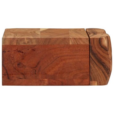 vidaXL Ράφια Τοίχου 2 τεμ. 30x17x8cm από Μασίφ Ξύλο Ακακίας
