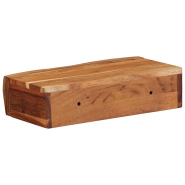 vidaXL Ράφια Τοίχου 2 τεμ. 30x17x8cm από Μασίφ Ξύλο Ακακίας