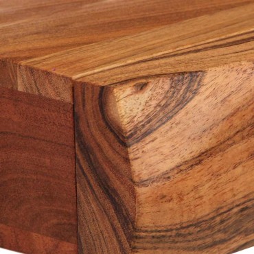 vidaXL Ράφια Τοίχου 2 τεμ. 30x17x8cm από Μασίφ Ξύλο Ακακίας