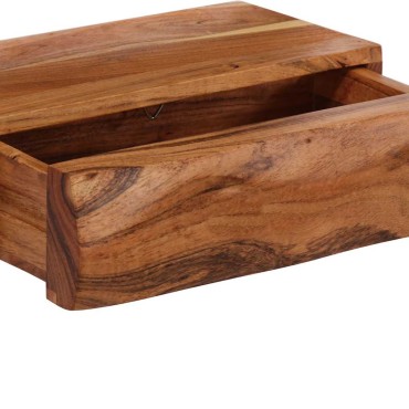 vidaXL Ράφια Τοίχου 2 τεμ. 30x17x8cm από Μασίφ Ξύλο Ακακίας