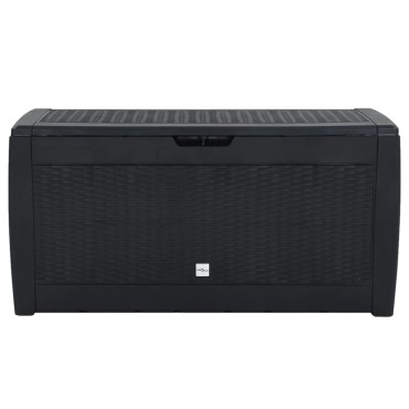 vidaXL Μπαούλο Αποθήκευσης Κήπου Ανθρακί 119x48x60cm απο Πολυπ/λένιο 1 τεμ.