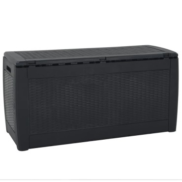 vidaXL Μπαούλο Αποθήκευσης Κήπου Ανθρακί 119x48x60cm απο Πολυπ/λένιο 1 τεμ.