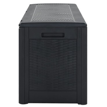 vidaXL Μπαούλο Αποθήκευσης Κήπου Ανθρακί 119x48x60cm απο Πολυπ/λένιο 1 τεμ.