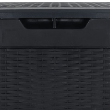 vidaXL Μπαούλο Αποθήκευσης Κήπου Ανθρακί 119x48x60cm απο Πολυπ/λένιο 1 τεμ.