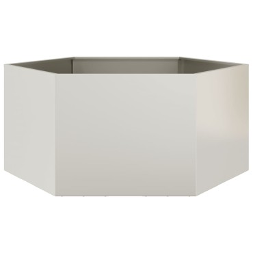 vidaXL Ζαρντινιέρα Κήπου Εξάγωνη 104x90x45 εκ. Χάλυβας καιρού