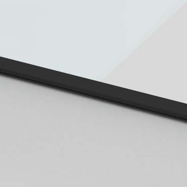 vidaXL Συρόμενη πόρτα με σετ υλικού 76x205 cm από γυαλί&Αλουμίνιο