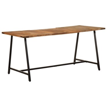 vidaXL Τραπεζαρία 160x80x75cm από Μασίφ Ξύλο Μάνγκο 1 τεμ.