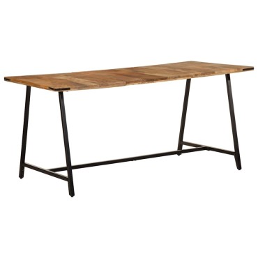 vidaXL Τραπεζαρία 160x80x75cm από Μασίφ Ξύλο Μάνγκο 1 τεμ.