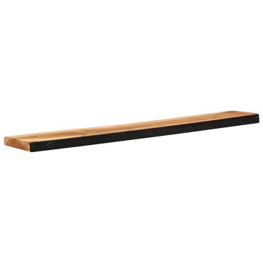 vidaXL Ράφια Τοίχου 2 τεμ. 100x20x3,5cm από Μασίφ Ξύλο Ακακίας