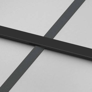 vidaXL Σετ συρόμενης πόρτας με υλικό μαύρο 102,5x205 cm