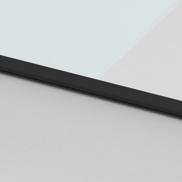 vidaXL Συρόμενη πόρτα με σετ υλικού Μαύρο 76x205 cm γυαλί μετριασμένο