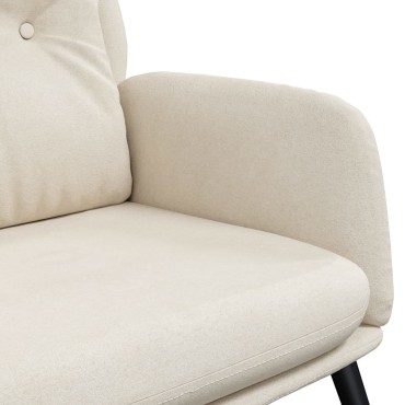vidaXL Πολυθρόνα Relax Κρεμ από Συνθετικό Καστόρι 70x77x94cm 1 τεμ.
