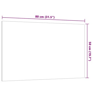 vidaXL Πίνακας Επιτοίχιος Μαγνητικός Λευκός 80 x 50 εκ. Ψημένο Γυαλί