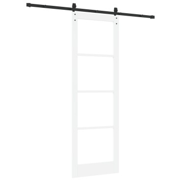vidaXL Συρόμενη Πόρτα με Σετ Υλικών 'ORKDAL' Λευκή 78x232 εκ.