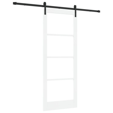vidaXL Συρόμενη Πόρτα με Σετ Χαλκά 'ORKDAL' Λευκή 83x211 cm