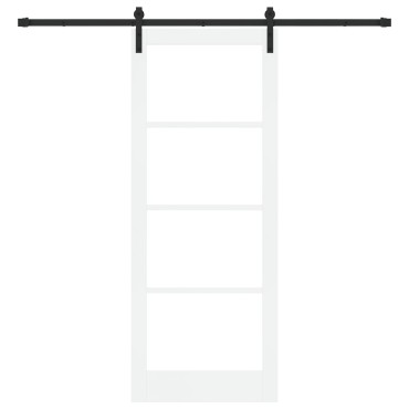 vidaXL Συρόμενη Πόρτα με Σετ Χαλκά 'ORKDAL' Λευκή 83x211 cm